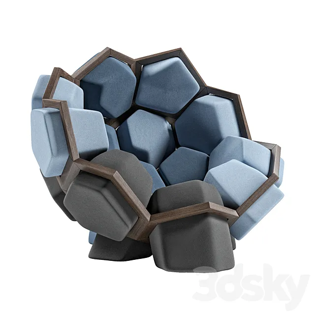 Modular armchair Quartz by Ctrlzak 3DSMax File