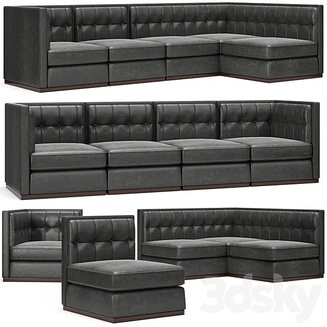 Modular Club Sofa 3ds Max