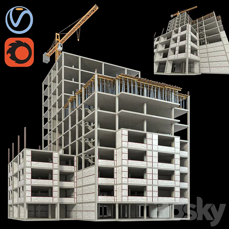 Modular Construction Site 02 3DS Max