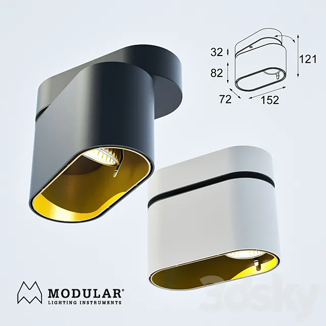 Modular. Duell surface. Nr 11070232 3DSMax File