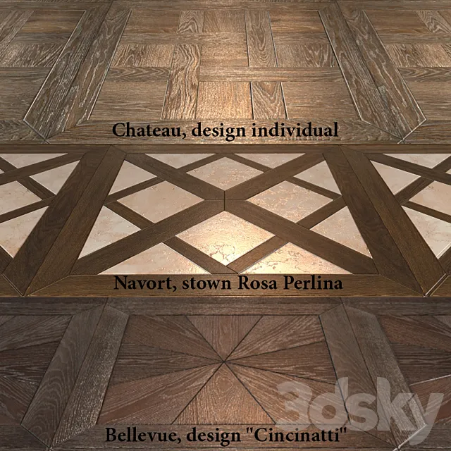 Modular flooring 6 (3 types) 3DS Max Model