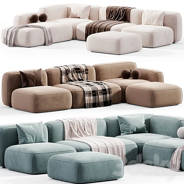 Modular HIPPO sofa MANO FACTORY 3ds Max