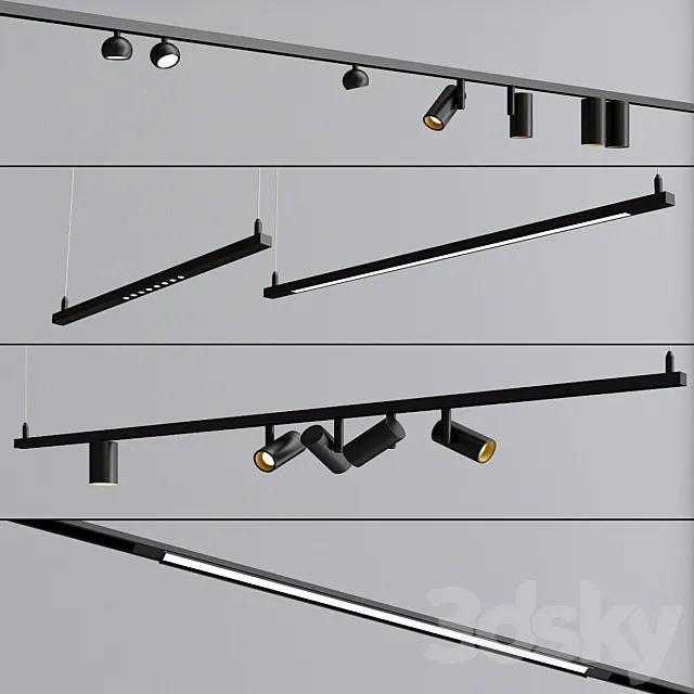 Modular Lighting Instruments Pista surface 3ds Max