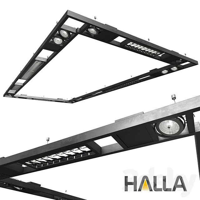 Modular luminaire Halla Vari 3ds Max