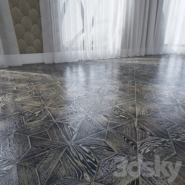 Modular massive parquet Romanovsky 3DS Max Model