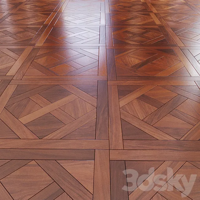 Modular parquet 3DS Max Model