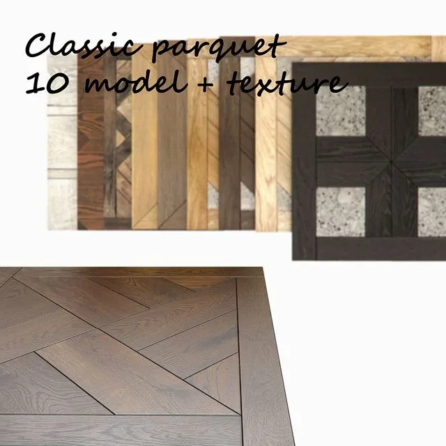 Modular parquet classic 3dsMax Model