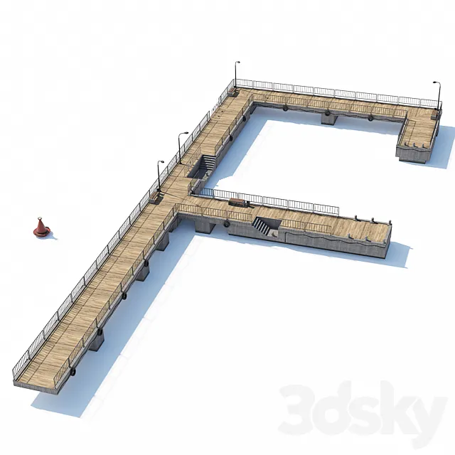 Modular Pier _ Bridge 2 3ds Max