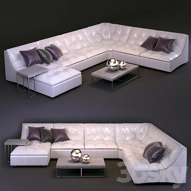 Modular sofa bed Estetica Malta 3DSMax File