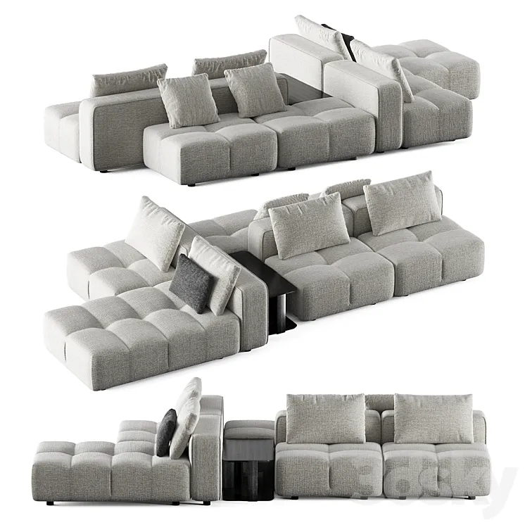 Modular sofa Bonamour Bonaldo 3DS Max Model