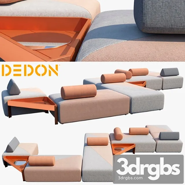 Modular sofa brixx dedon 2 3dsmax Download