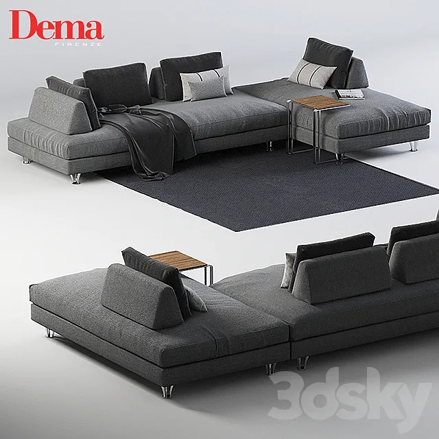 Modular sofa Dema Fly 3DS Max Model