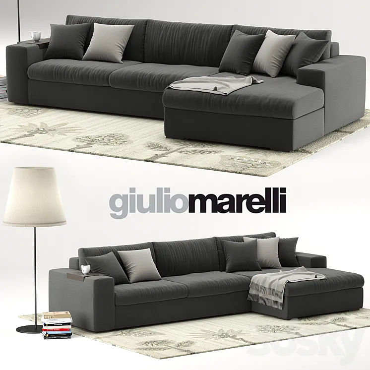 Modular sofa Epika Giulio Marelli 3DS Max