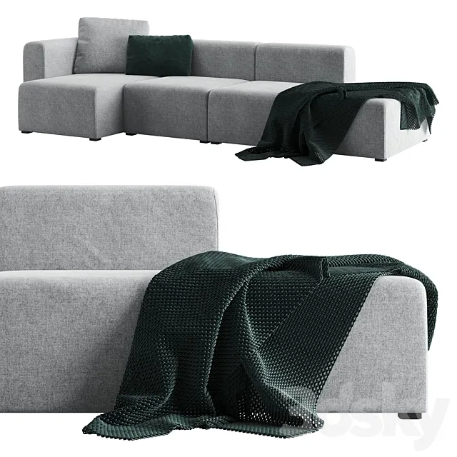 Modular sofa Hay Mags Sofa 3DSMax File