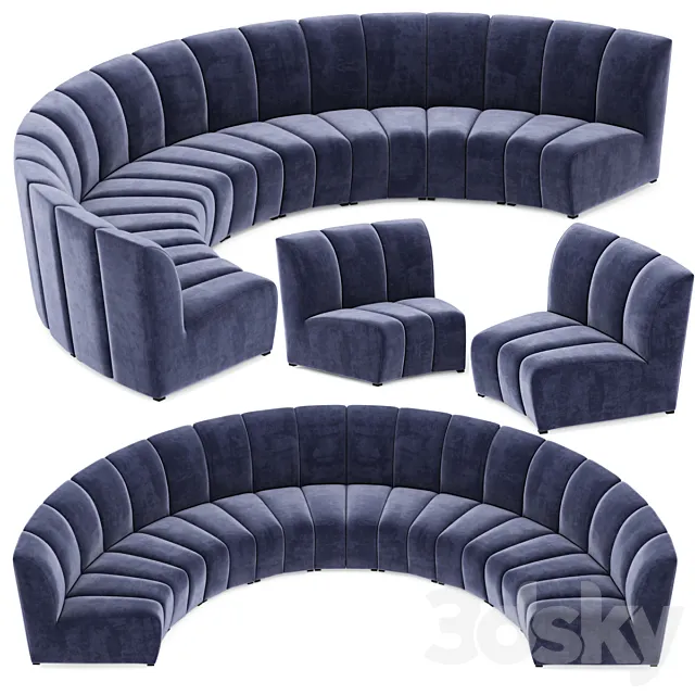 Modular sofa lando eichholtz 3DS Max Model