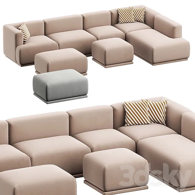 MODULAR SOFA MARSO FROM JAMNI 3DS Max Model