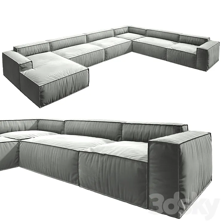 Modular sofa MOBILI Large 3DS Max Model
