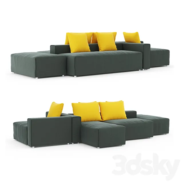 Modular sofa Montis Domino 3DS Max Model