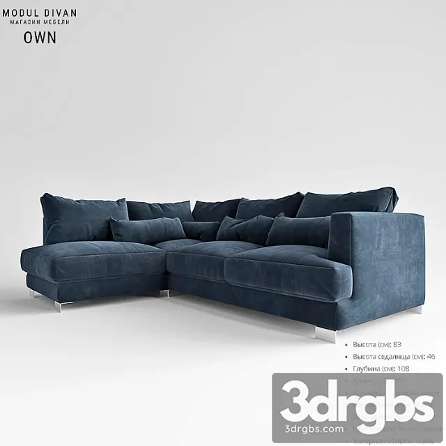 Modular sofa own 2 3dsmax Download