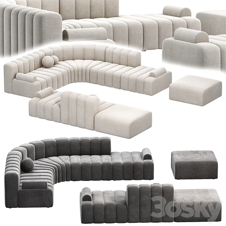 Modular Sofa STUDIO by NORR11 sofas 3DS Max