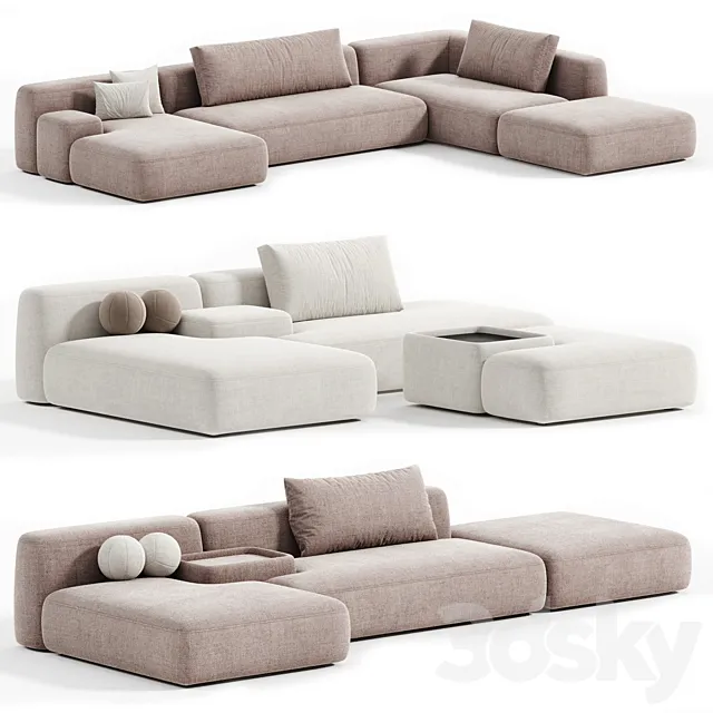 Modular sofa Tasos 3ds Max
