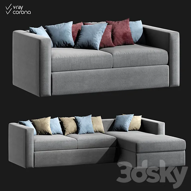 Modular sofas Jamni Lounge 3ds Max