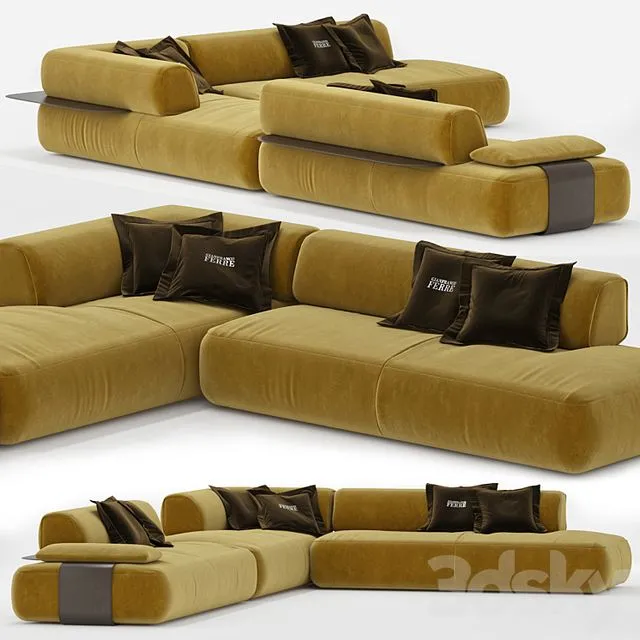 Modular sofas Seattle Gianfranco Ferre 3dsMax Model