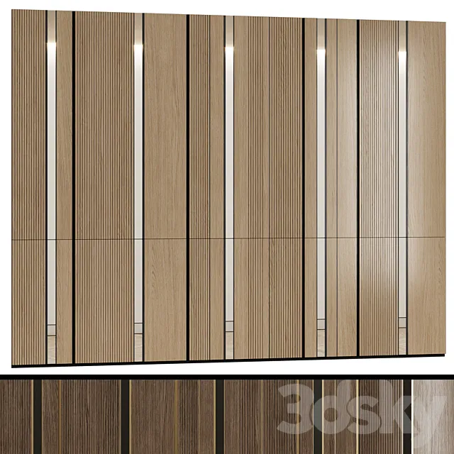 Modular wall panels in a modern minimalist style 5 3DS Max Model