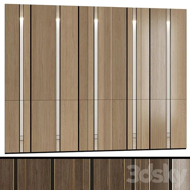 Modular wall panels in a modern minimalist style 5 3dsMax Model