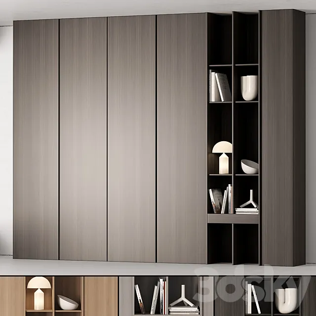 Modular Wardrobe cabinets 3DS Max Model