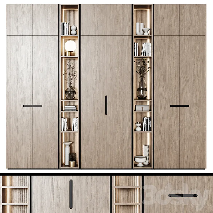 Modular wardrobes in modern style 67 3DS Max Model