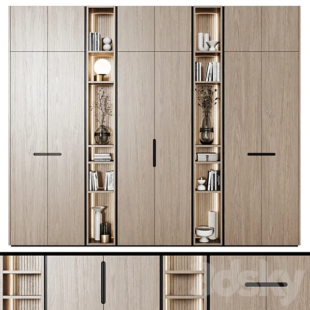 Modular wardrobes in modern style 67 3dsMax Model