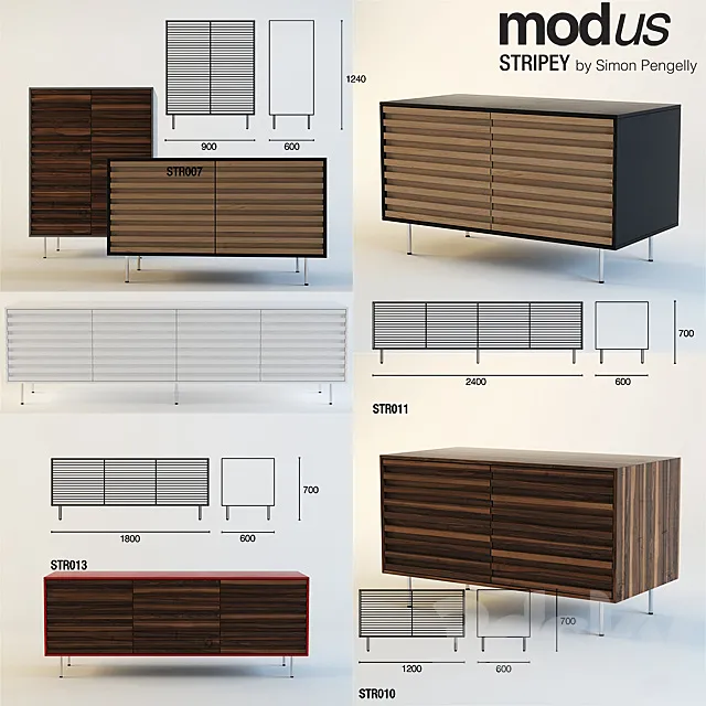 MODUS _ Stripey 3DS Max Model