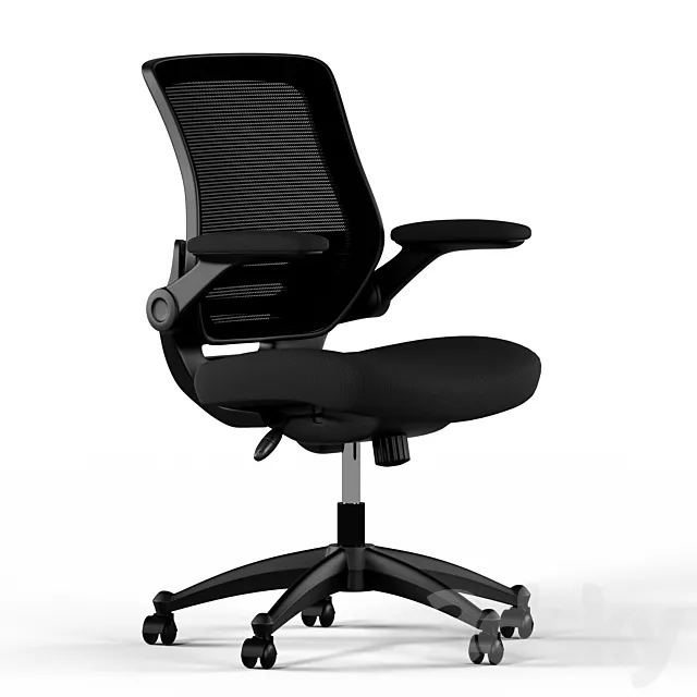 Modway black office chair 3DS Max Model