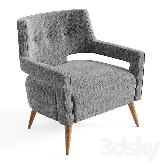 Modway Sheer Fabric Armchair 3ds Max