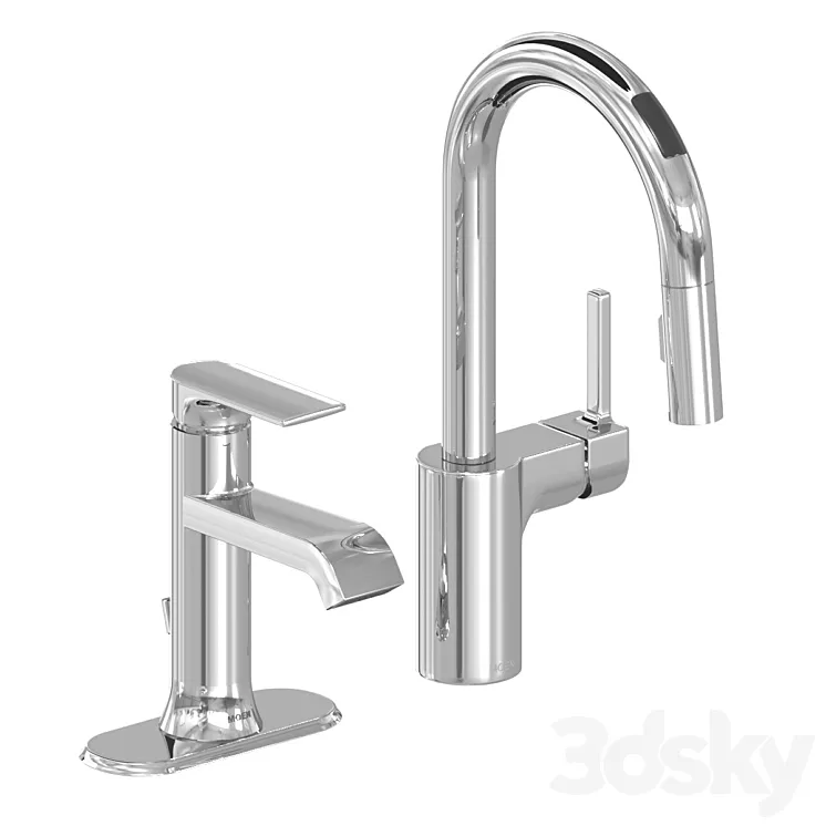 Moen bathroom kitchen faucet tap 3DS Max Model