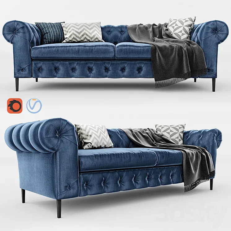 Moe's Canal Sofa: 3DS Max
