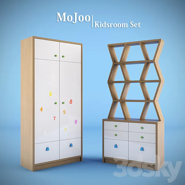 MoJoo childern furniture 3ds Max