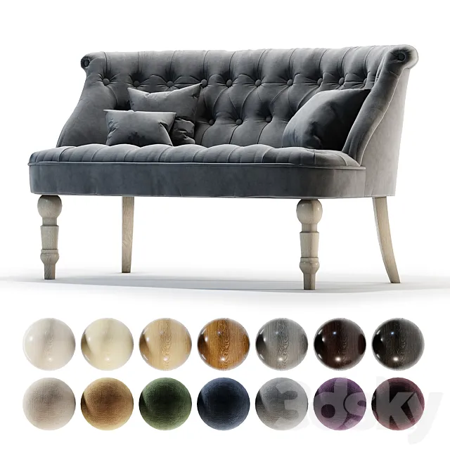 Moka sofa 3DS Max Model