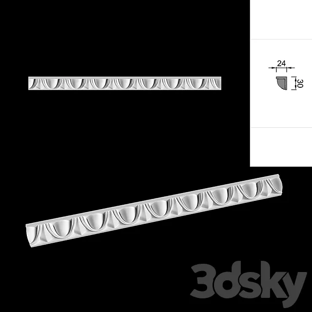 molding cutting of DP-32 3ds Max