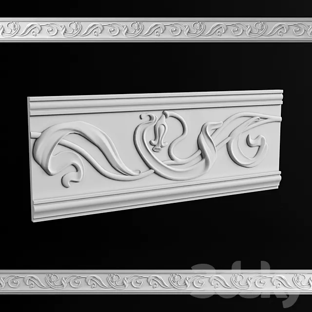 Molding in the style of Art Deco (seamless) 3DS Max Model