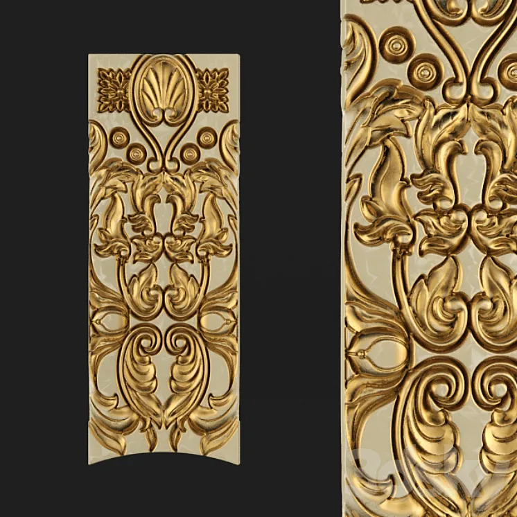 Moldings carvings 3DS Max