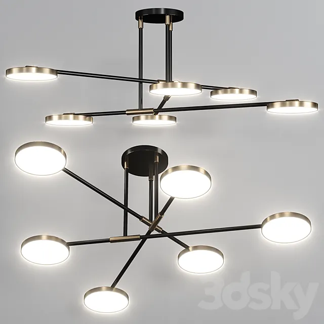 Molecular Led Lamp 3DS Max Model