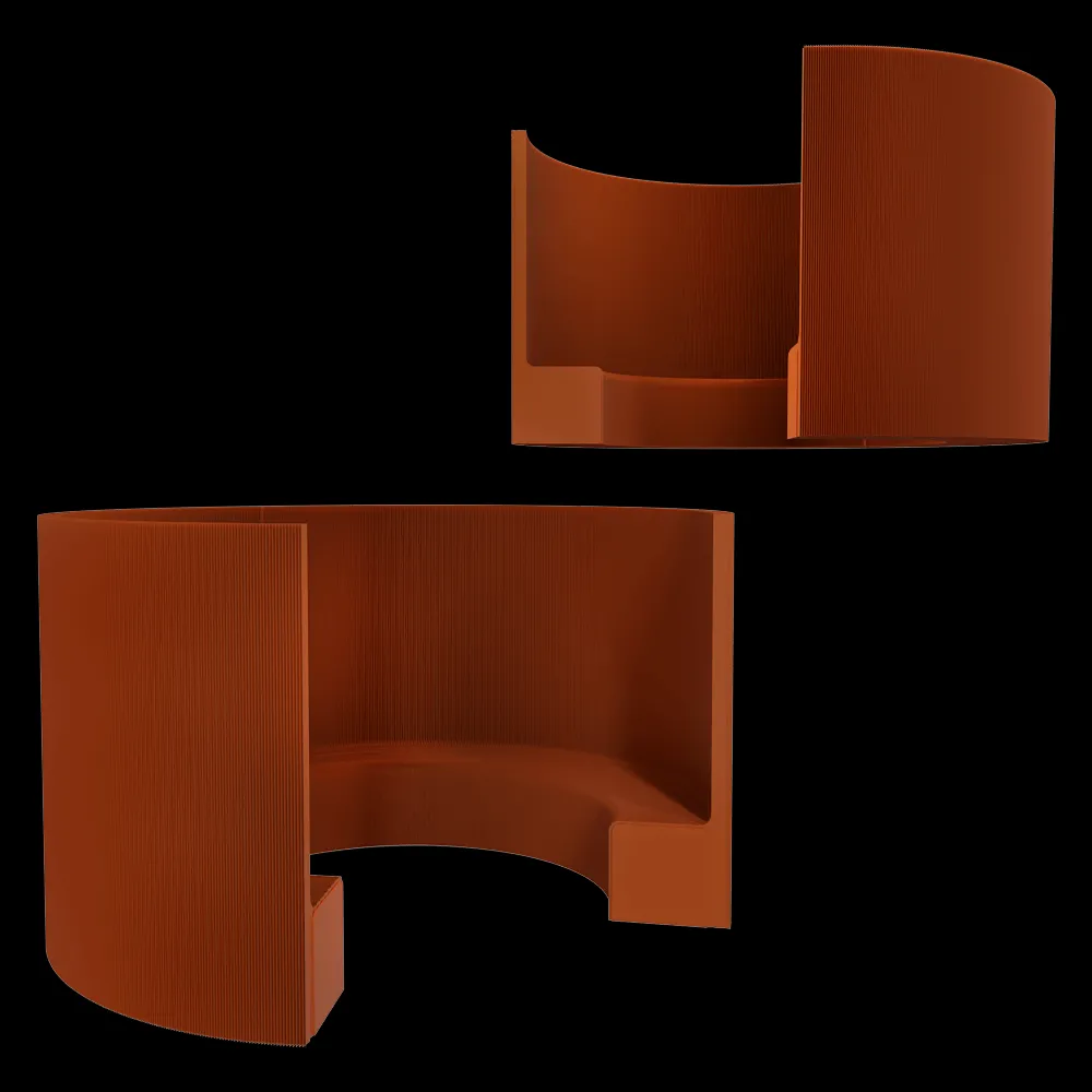 Molo – Bench benchwall 3ds Max