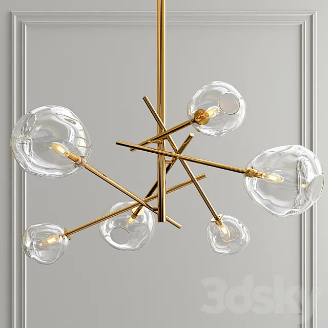 Molten chandelier 3ds Max