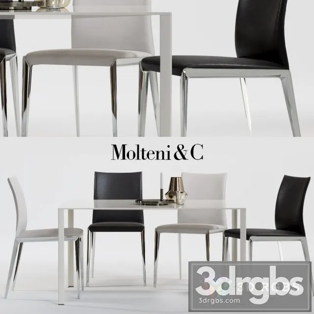 Molteni C Dart Table and Chair 3dsmax Download