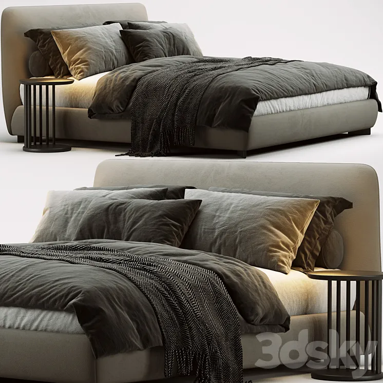 Molteni & C Greenwich Bed 3DS Max Model