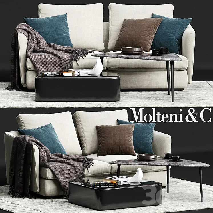 Molteni & C SLOANE Sofa 05 3DS Max