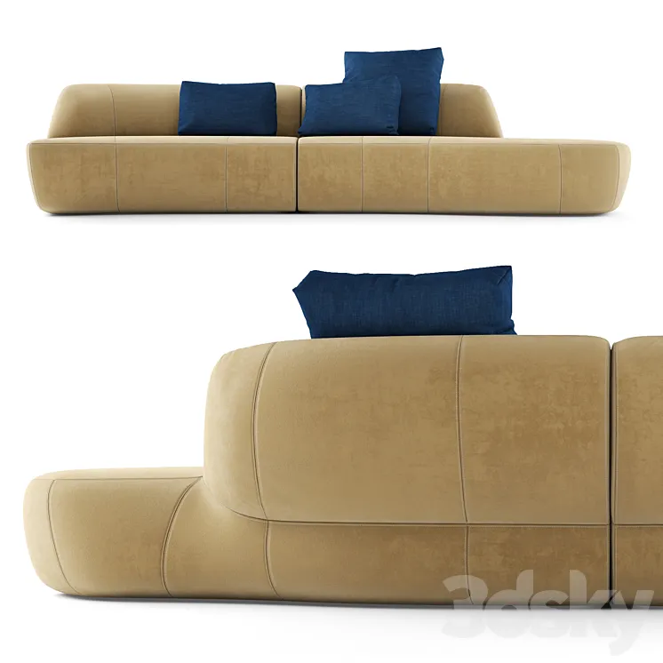 Molteni & C Surf Sofa 3DS Max
