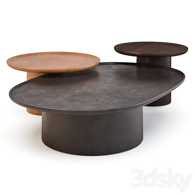 Molteni: Louisa – Coffee Tables 3DS Max